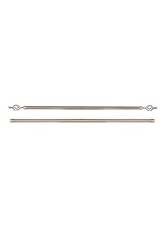 Buy Double Bar Curtain Rod Bronze 200centimeter in UAE