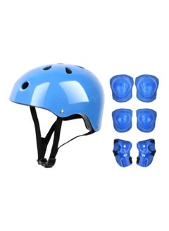 Buy 7-Piece Protective Gear Safety Pads Helmet Set 29x17x20cm in UAE