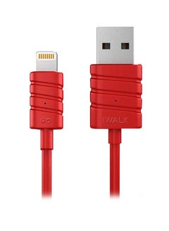 Buy Lightning Charging Cable Red/Silver in UAE