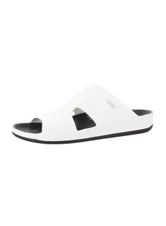 Buy Classic Slip-On Sandals White/Black in UAE