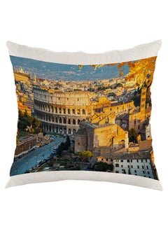 Buy Printed Square Shaped Throw Pillow Multicolour 40 x 40cm in Egypt