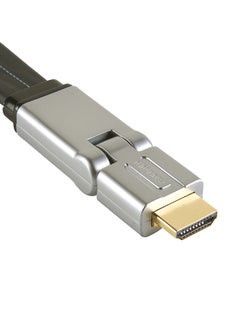 Buy HDMI Flat Swivel Interconnect Black in UAE