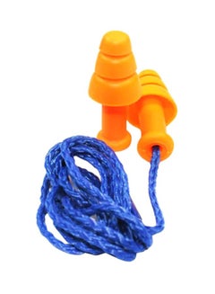 Buy 10-Piece Soundproof Workplace Safety Ear Plug Set Orange/Blue 8 x 3 x 8cm in Saudi Arabia