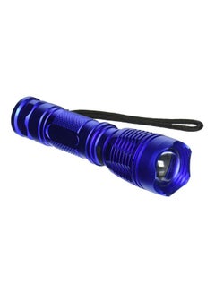 Buy Rechargeable LED Flashlight Blue/Black in UAE