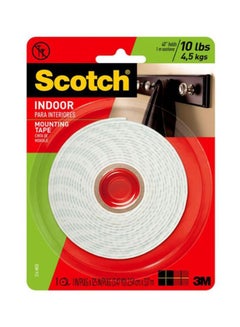 Buy Double Sided Indoor Mounting Tape White 2.54x22cm in UAE