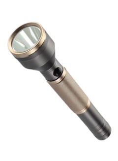 Buy Rechargeable LED Flashlight With Power Bank Gold/Grey 88x24x2inch in UAE