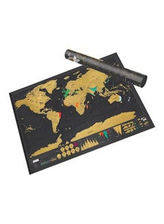 اشتري خريطة العالم للمغامرات أسود / بيج في السعودية