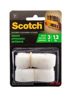 Buy Scotch Indoor Adhesive Back Fastener Strip White in Saudi Arabia