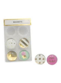 Buy 6-Piece Round Magnet Set Multicolour in Saudi Arabia
