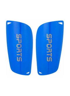 Buy 2-Piece Football Shin Guards Set Large Blue 10 x 25 x 4cm in Egypt