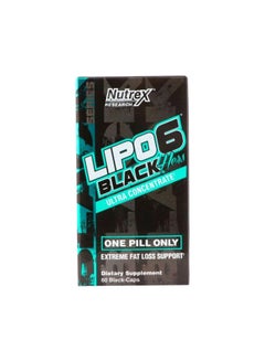 Buy Lipo-6 Black Ultra Concentrate Dietary Supplement - 60 Capsules in Saudi Arabia