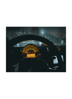 Buy Speedometer Vinyl Self Adhesive Wall Sticker Black/Blue in Egypt