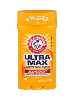Buy Ultramax Active Sport Solid Antiperspirant Deodorant Yellow 73grams in UAE