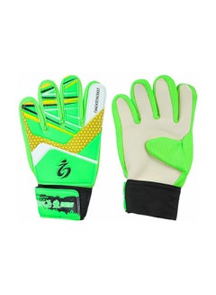 Buy Football Full Finger Gloves Green Multicolour 7inch in Egypt