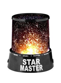 Buy Star LED Starry Night Lamp Black 10.9x10.9x11.5cm in Saudi Arabia