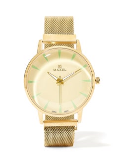 Buy Men's Magnet Luminous Analog Watch - 42 mm - Gold in UAE