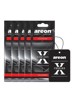 Buy 5-Piece X-Version Car Air Freshener Set - Strawberry in UAE