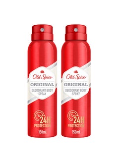 Buy Original Deodorant Body Spray 150ml Pack Of 2 in UAE