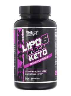 Buy Lipo-6 Black Keto Dietary Supplement - 60  Capsules in UAE