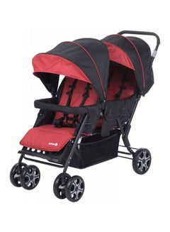 Buy Teamy Double Stroller - Black/Red in UAE