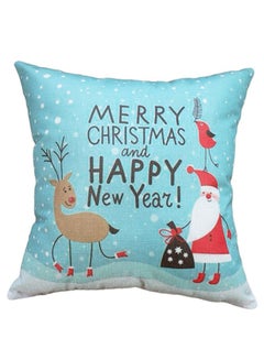 Buy Christmas Decoration Cushion Cover Multicolour in Saudi Arabia