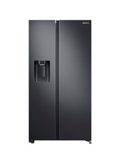 Buy 617L Net Capacity, Side By Side Digital Inverter Refrigerator With All-around Cooling, SpaceMax Technology RS64R5331B4 Matte Black in UAE