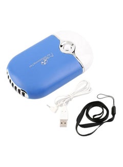 اشتري مروحة تبريد الهواء، تحمل باليد بميزة بالتبريد من خلال وصلها بمنفذ USB ZK720302 أزرق/ أبيض في الامارات