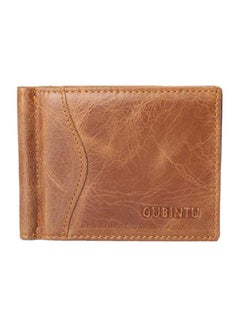 Buy Leather Card Holder Coffee in Saudi Arabia