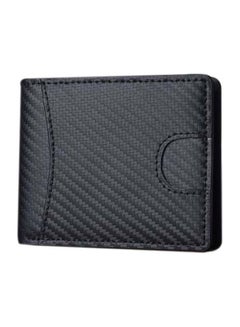 Buy Bi-Fold Leather Wallet Black in Saudi Arabia