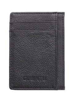 Buy Leather Card Case Black in Saudi Arabia