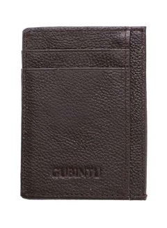 Buy Multi-Pocket Leather Card Holder Coffee in Saudi Arabia