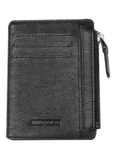 Buy Multifunctional Leather Men's Wallet Black in UAE