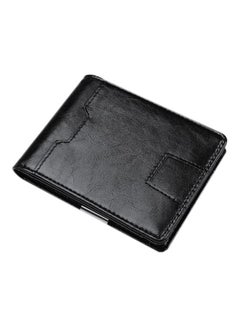 Buy Bi-Fold Pick-Up Case Clip Men Wallet Black in Saudi Arabia