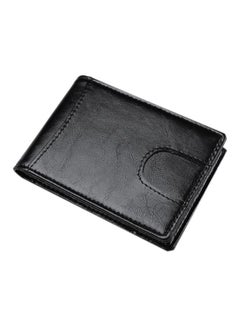 Buy Bi-Fold Pick-Up Case Clip Men Wallet Black in Saudi Arabia