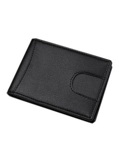 Buy Bi-Fold Pick-Up Case Clip Men Wallet Black in Saudi Arabia