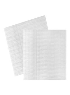 Buy 2-Piece Heated Bed Foam Foil Insulation Mat Sticker Set White in Saudi Arabia