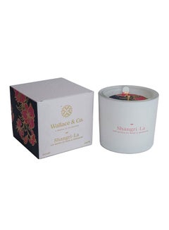 Buy Shangri-La Glass Goblet Candle White 200ml in UAE