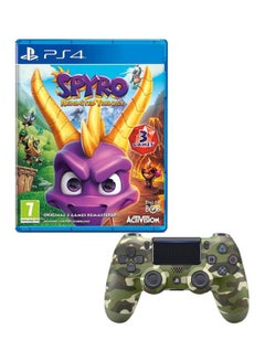 اشتري Spyro Reignited Trilogy (Intl Version) With DualShock 4 Wireless Controller - Action & Shooter - PlayStation 4 (PS4) في مصر