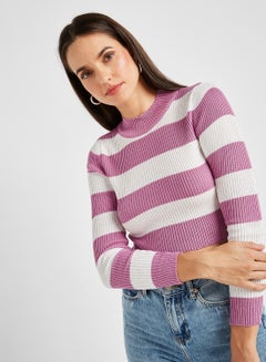 Buy Cropped Sweater Lila in Saudi Arabia