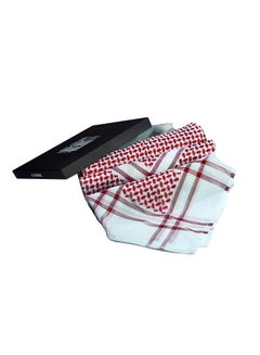 Buy Formal Printed Shemagh Red/White in Saudi Arabia