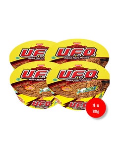 Buy Ufo Fried Ramen Spicy Curry Cup Noodles 88.0grams Pack of 4 in UAE