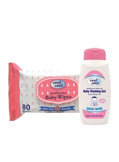 Buy Baby Wipes 80'S+Washing Gel 100ml Free in UAE