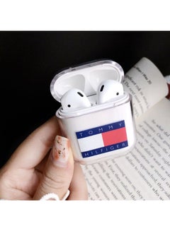 Beauenty Tommy Hilfiger Printed Protective Case Cover For Apple AirPods 2  Transparent/Red/Blue KSA | Riyadh, Jeddah