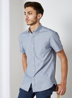 Buy Short Sleeve Shirt Navy in UAE