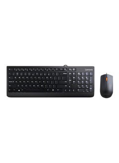 Buy 2-Piece Wired Keyboard And Mouse Set Black in UAE