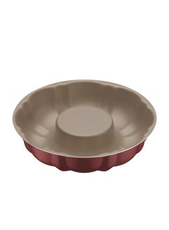 Buy Brasil 24cm 2L Red Aluminum Cake Pan with Interior and Exterior Starflon Max PFOA Free Nonstick Coating Black in UAE