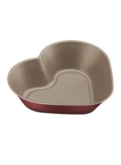 Buy Brasil 24cm 1.1L Red Heart Shaped Aluminum Cake Mold with Starflon Max PFOA Free Nonstick Coating Red 1.1Liters in UAE