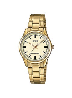 اشتري ساعة يد بعقارب وسوار من الستانلس ستيل طراز LTP-V005G-9AUDF للنساء في الامارات