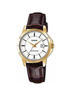 Buy Women's Leather Analog Wrist Watch LTP-V004GL-7AUDF - 30 mm - Brown in Egypt