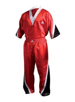 Buy Team Uniform Martial Arts Suit Set Red/Black/White 120cm in UAE